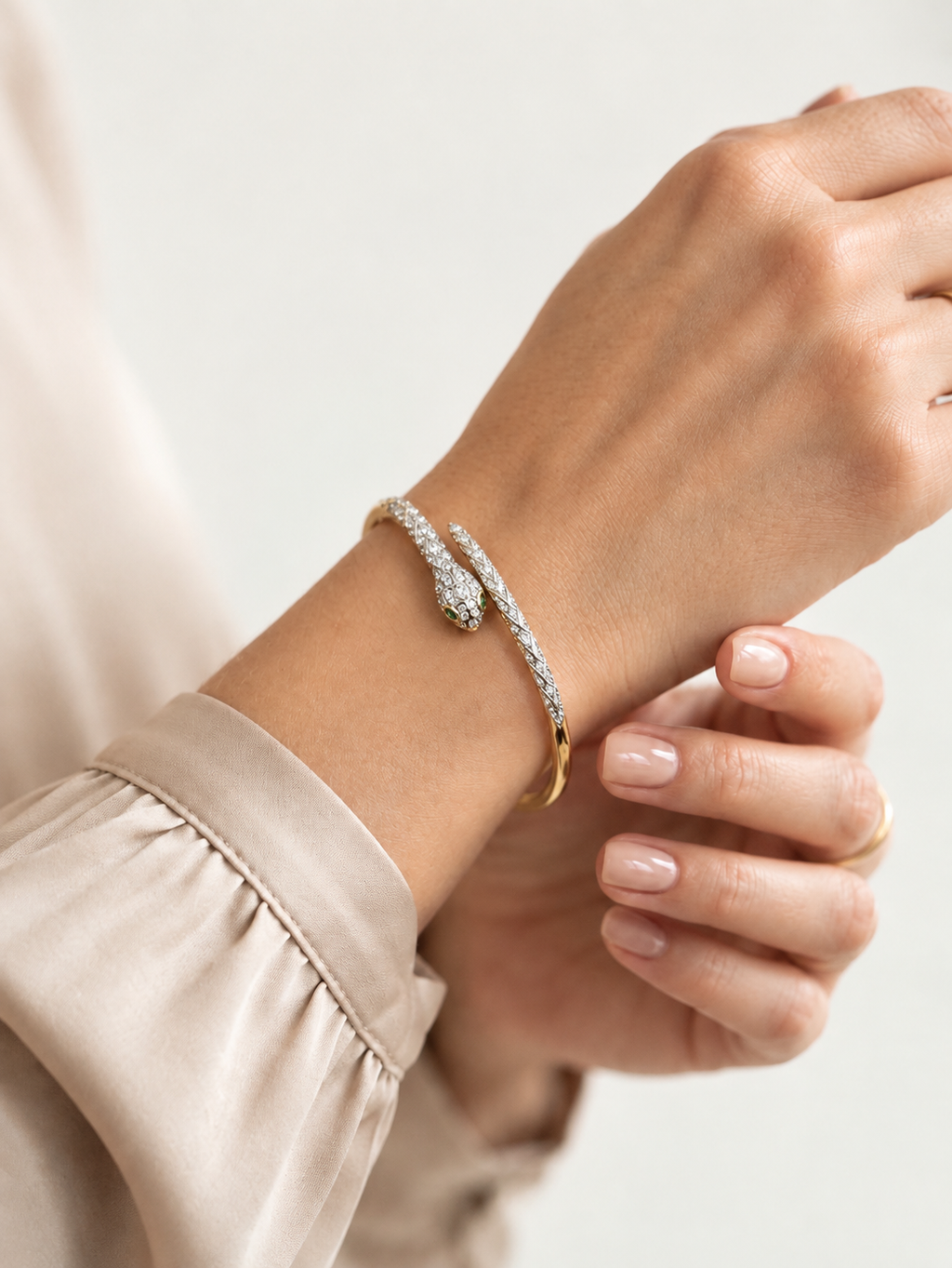 Serpent Twist Cuff