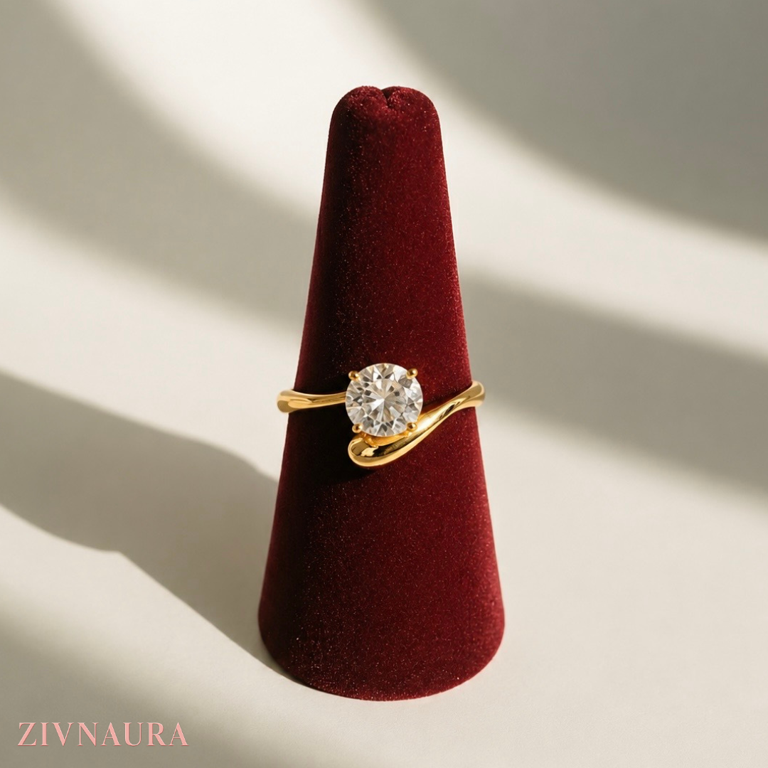 Serene Wave Ring